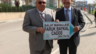 Nilüfer Belediyesi’nden Faruk Baykal’a vefa