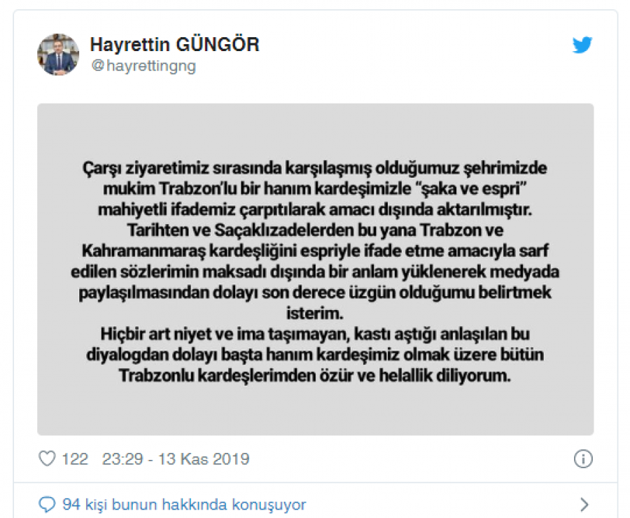Özür Diliyorum!