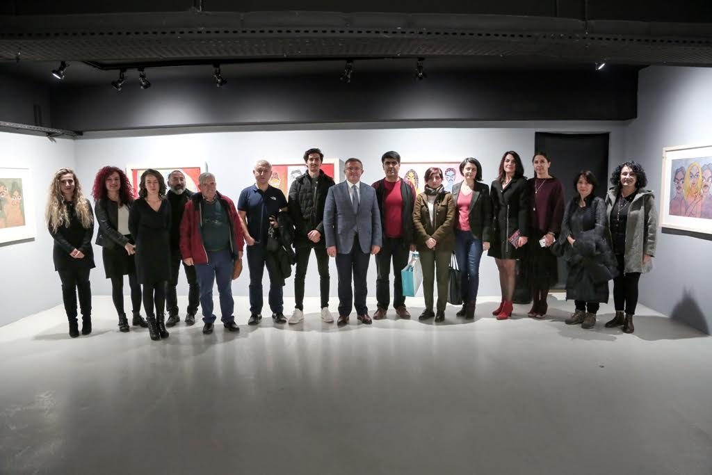 Pakistanlı ressam eserlerini Nilüfer’de sergiledi