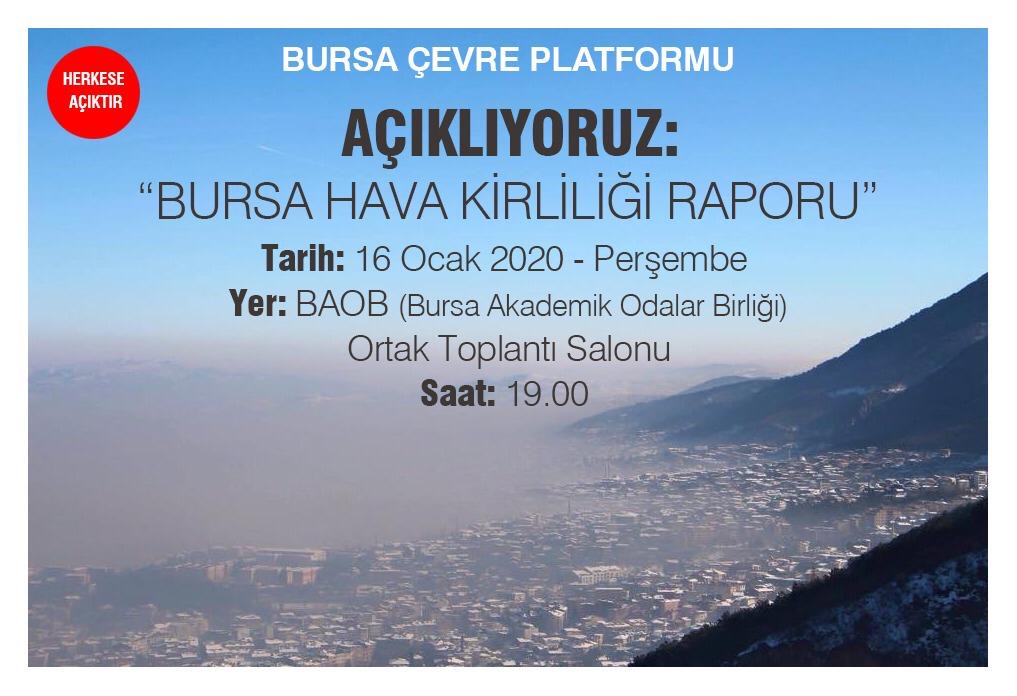 BURSA’DA HAVA KİRLİLİĞİ SÜRÜYOR!