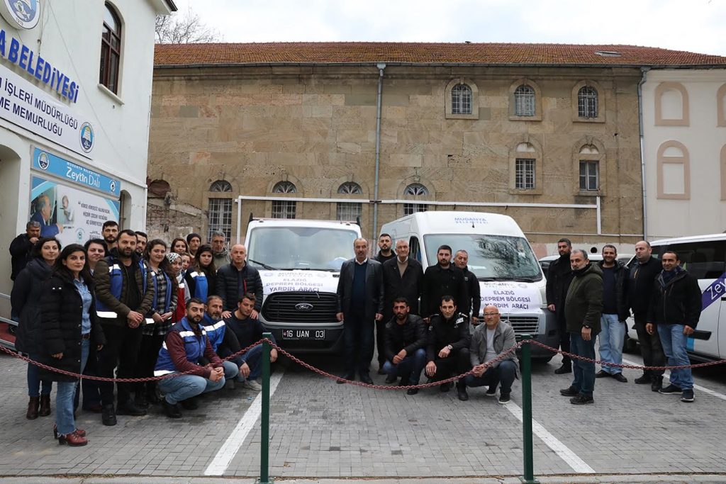MUDANYA’NIN YARDIM ARACI ELAZIĞ’A YOLA ÇIKTI