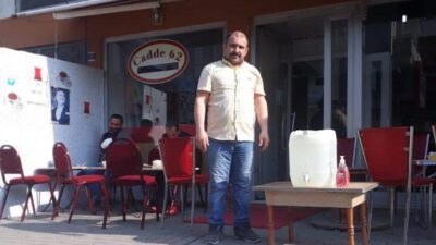 “Cadde 62” kıraathanesinden Coronavirüsüne karşı önlem