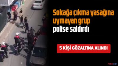 Sokağa Çıkma Yasağında Bursa’da Polise Fiziki Saldırı