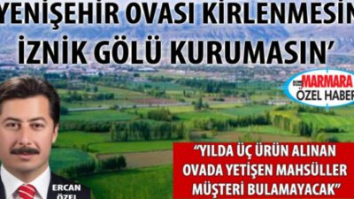 İznik Gölü Kuruyacak! Yenişehir Çölleşecek!