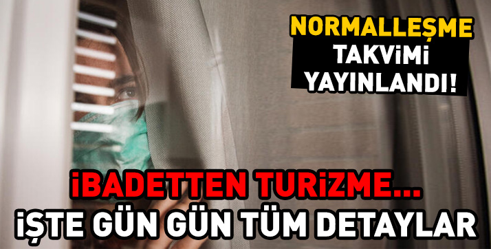 İste Cumhurbaşkanlığı ‘Normalleşme Planı’ takvimi!