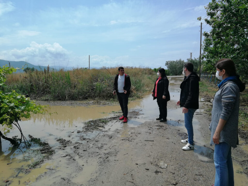 İznik’i sağanak vurdu! Arazide zarar büyük, DSİ’ye tepki yağdı