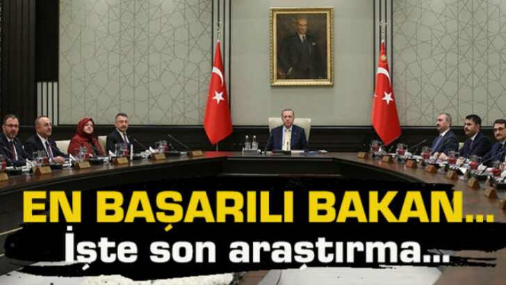 Kabine’nin en başarılı bakanı kim? İşte son araştırma…