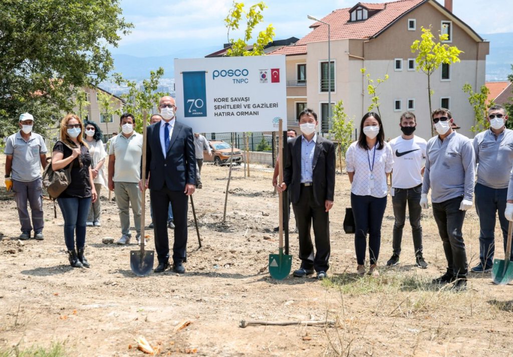 Koreli firmadan gazi ve şehitlerimize “vefa ormanı”
