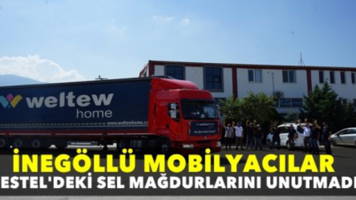 İNEGÖL’DEN SEL MAĞDURU 60 HANEYE MOBİLYA YARDIMI