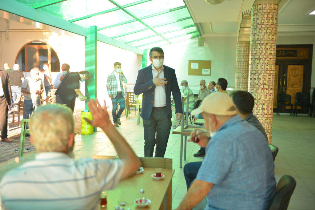 BAŞKAN YILMAZ, YILDIRIMLILAR İLE BAYRAMLAŞTI