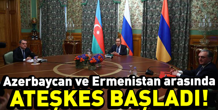 Dağlık Karabağ’da ateşkes başladı!