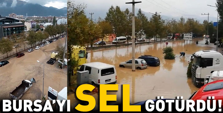 Bursa’da denizi sel götürdü