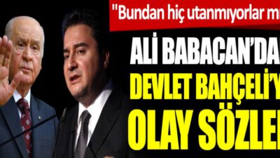 Babacan’dan MHP’ye ‘askı’ eleştirisi…