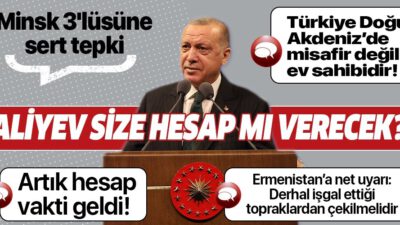 Erdoğan’dan MİNSK üçlüsüne sert tepki