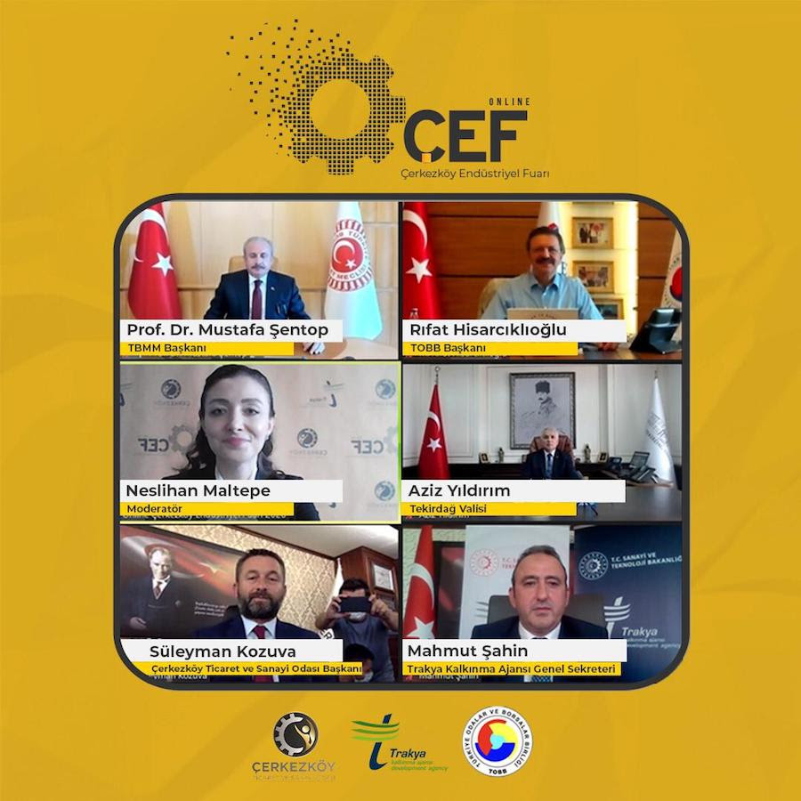 Online Çerkezköy Endüstriyel Fuarı geniş katılımla başladı