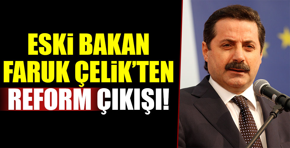 Faruk Çelik’ten reform yorumu