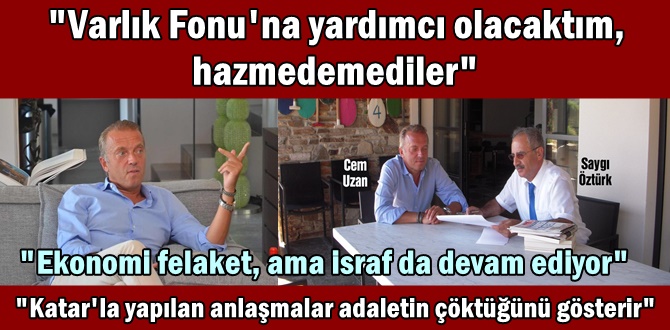 Cem Uzan: Türkiye ekonomisi hiç bu kadar kötü olmamıştı