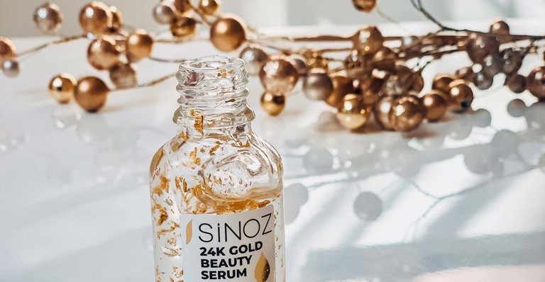 Sinoz 24K Gold Beauty Serum ile hızlı bakım  24 ayar altın parçacıkları ile anında botoks etkisi