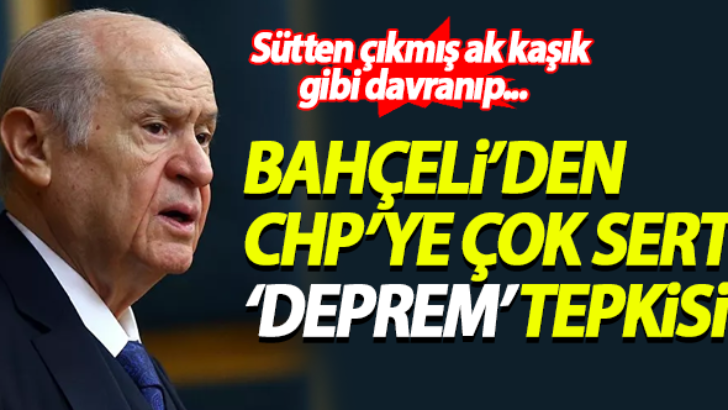 Bahçeli: “CHP’nin adeta sütten çıkmış ak kaşık gibi…”