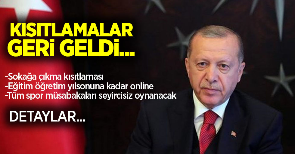 Hafta sonu kısıtlama geldi!