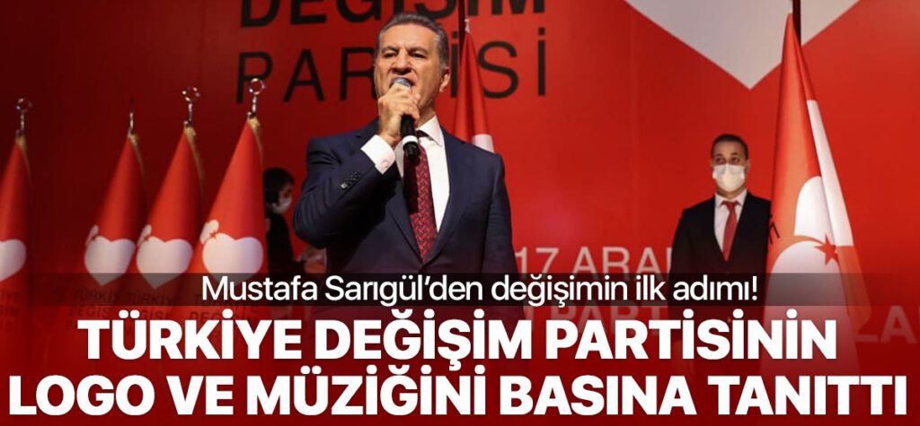 Sarıgül, partisinin logo ve müziğini tanıttı
