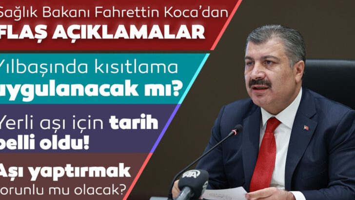 Bakan Koca’dan ‘aşıda risk’ açıklaması!