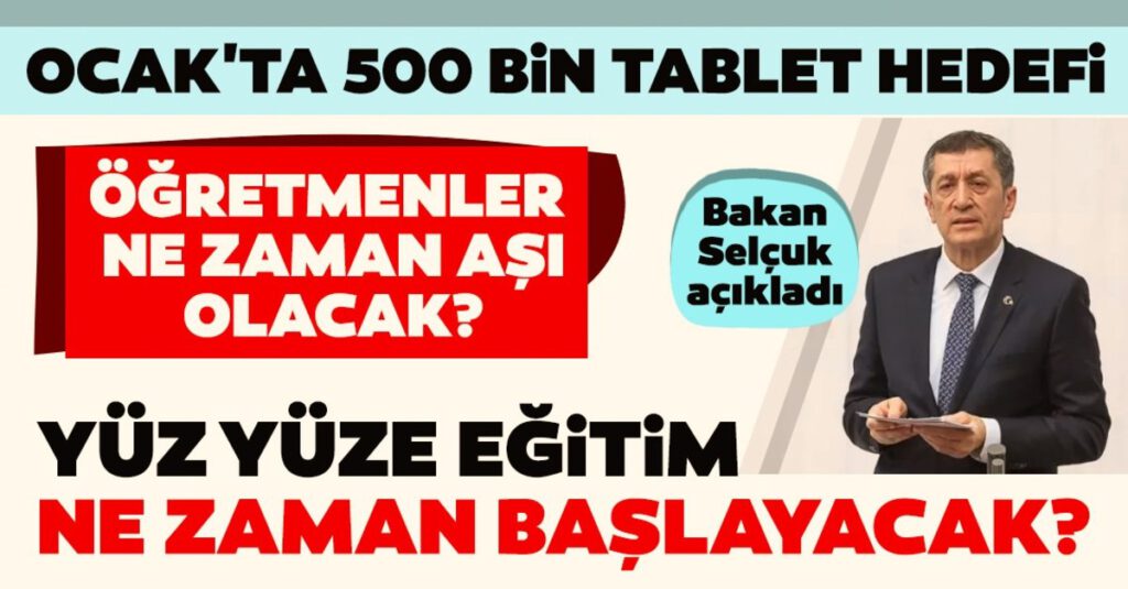 Yüz yüze eğitim ne zaman başlayacak?