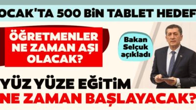 Yüz yüze eğitim ne zaman başlayacak?