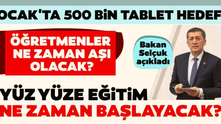 Yüz yüze eğitim ne zaman başlayacak?