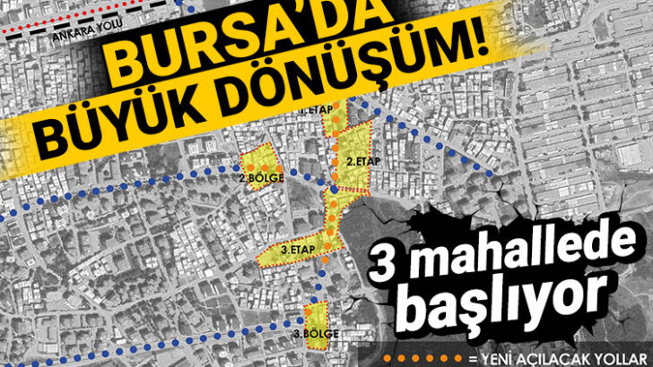 Bursa’da büyük dönüşüm başlıyor