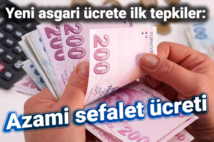 Açıklanan asgari ücrete sendikalar ve siyasilerden tepki