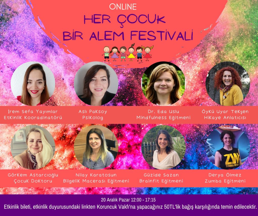 Her Çocuk Bir Alem Festivali’ne Gel, Çocuğunla Birlikte Online Atölyelerde Eğlen!