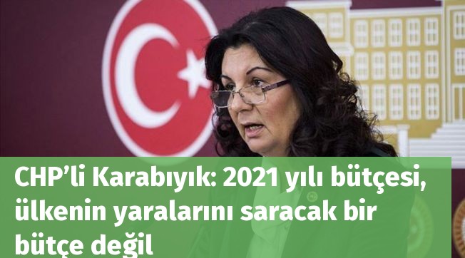 2021 Yılı Merkezi Yönetim Bütçesi, ülkenin yaralarını saracak bir bütçe değil