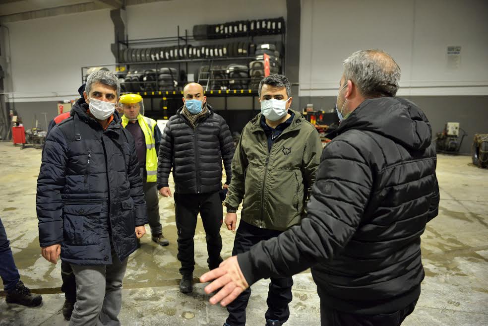 BAŞKAN YILMAZ’DAN GECE KAR MESAİSİ