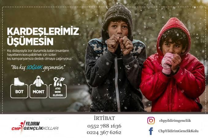 CHP Yıldırım Gençliğinden İçinizi Isıtan Projeye Katılım İçin Son 5 Gün!