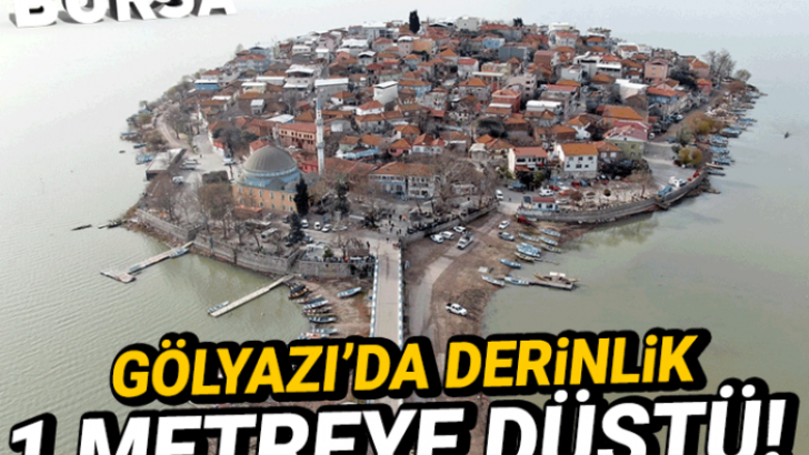 Gölyazı’da derinlik 1 metreye düştü!