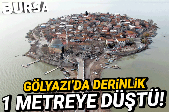 Gölyazı’da derinlik 1 metreye düştü!