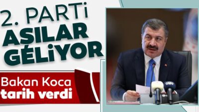 Koca, “İnaktif aşıların 10 milyon doz olan 2. sevkiyatının ilk bölümü yarın elimizde”