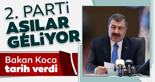Koca, “İnaktif aşıların 10 milyon doz olan 2. sevkiyatının ilk bölümü yarın elimizde”