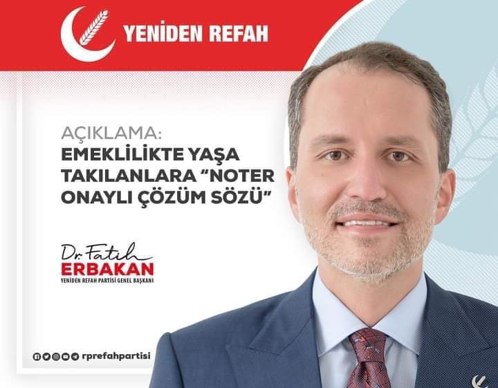 EMEKLİLİKTE YAŞA TAKILANLARA “NOTER ONAYLI ÇÖZÜM”