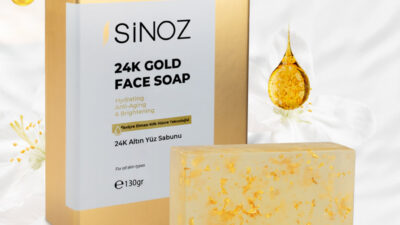 24 ayar altın parçacıklı sabun ile lüks bakım keyfi