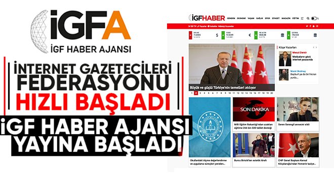 İGF Haber Ajansı (İGFA) yayın hayatında!