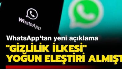 WhatsApp’tan Türkiye açıklaması