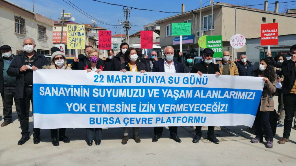 Bursa’da ‘Dünya Su Günü’nde Badırga tepkisi