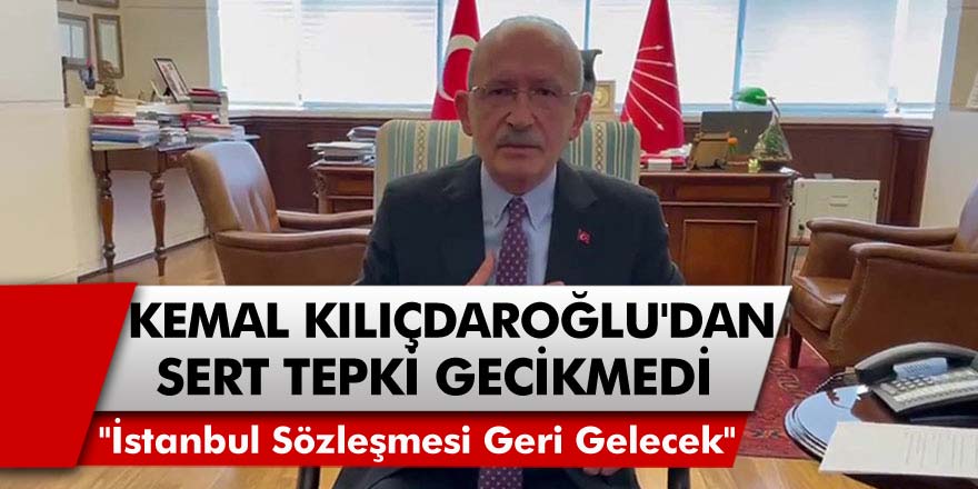 İstanbul Sözleşmesi geri gelecek