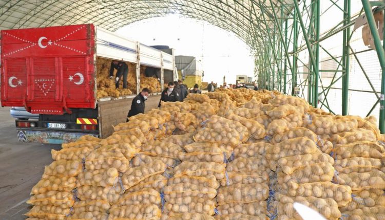 Mudanya Belediyesi’nden ihtiyaç sahiplerine 80 ton patates