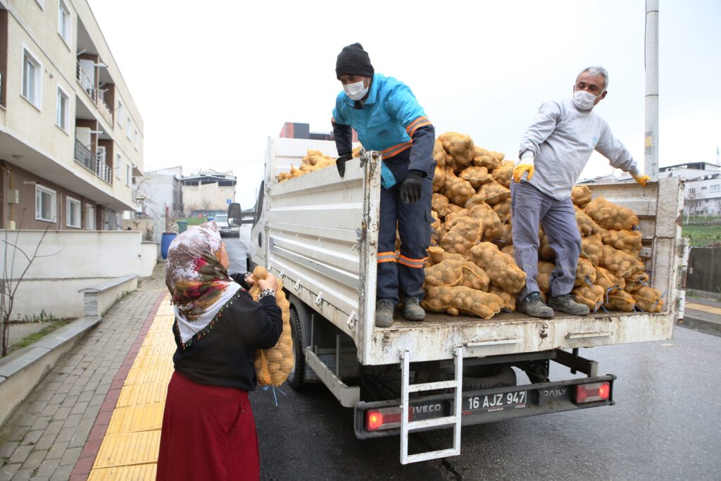 Nilüfer Belediyesi’nden patates üreticisine destek