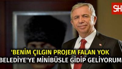 Minibüsle gidip geliyorum