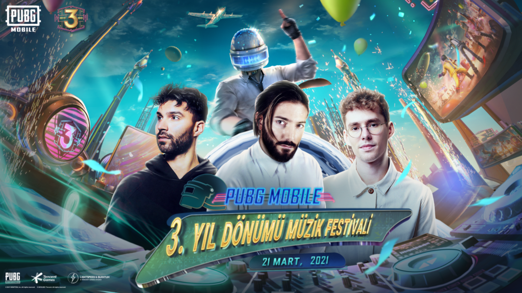Alesso, Lost Frequencies ve R3hab’ın Yeni Parçaları 21 Mart Pazar PUBG MOBILE Üçüncü Yıl Performansında Yayınlandı