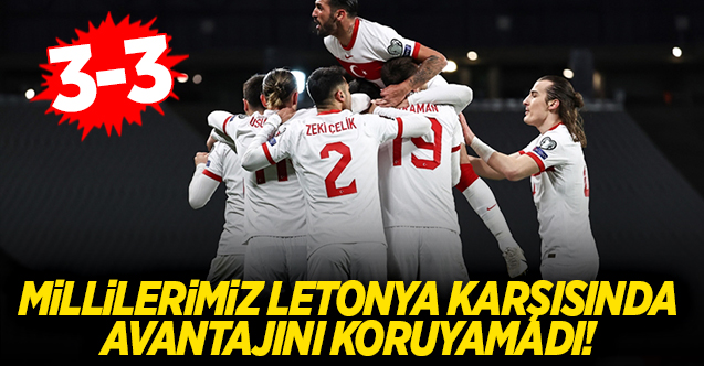 Milli Takım Letonya ile berabere kaldı